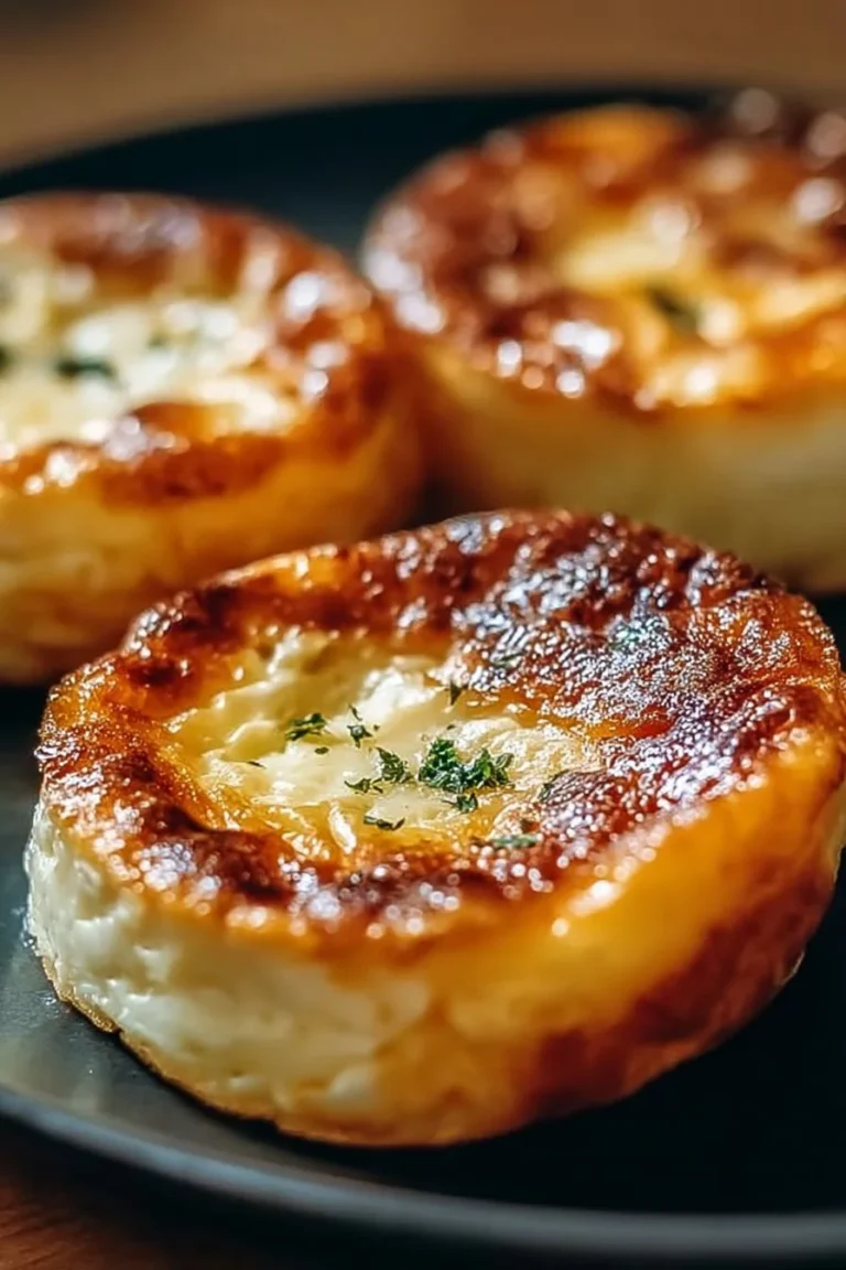 Baked cottage cheese eggs served in a dish, high in protein and delicious breakfast option