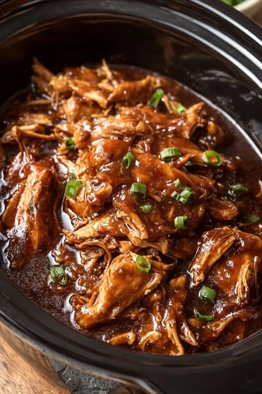 Delicious Bourbon Chicken served with a flavorful bourbon sauce