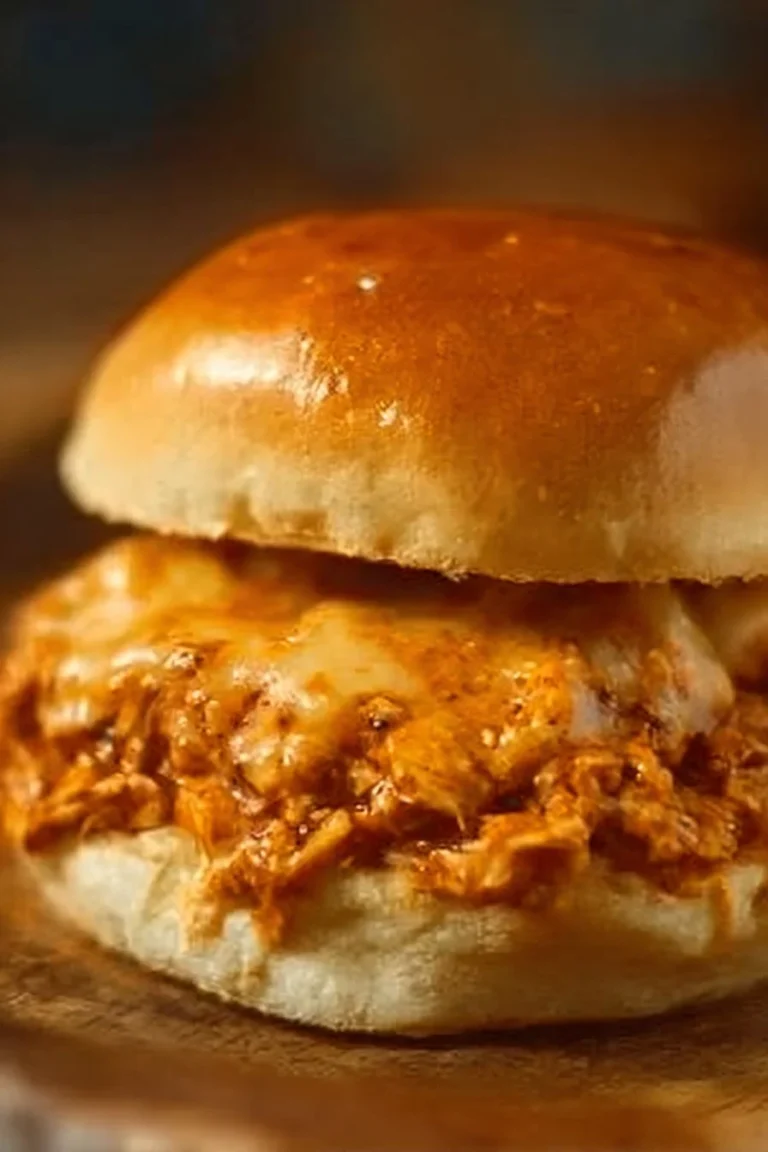 Delicious Cajun Chicken Sloppy Joes served on a bun with fresh toppings