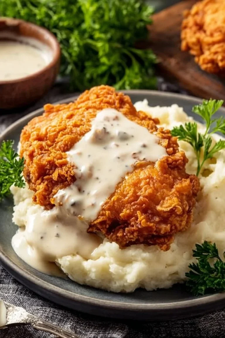 Delicious Chicken Fried Chicken served with sides on a plate