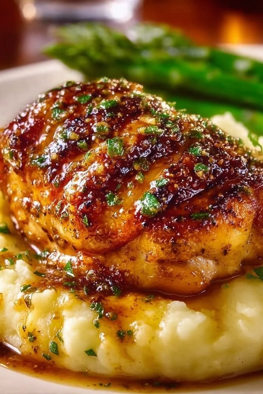 Festive Christmas chicken breast dish inspired by Morton's recipe, perfect for holidays.