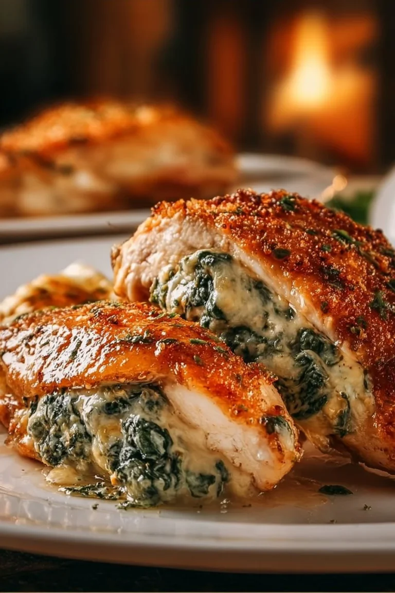 Delicious stuffed chicken dish inspired by Ruth’s Chris recipe