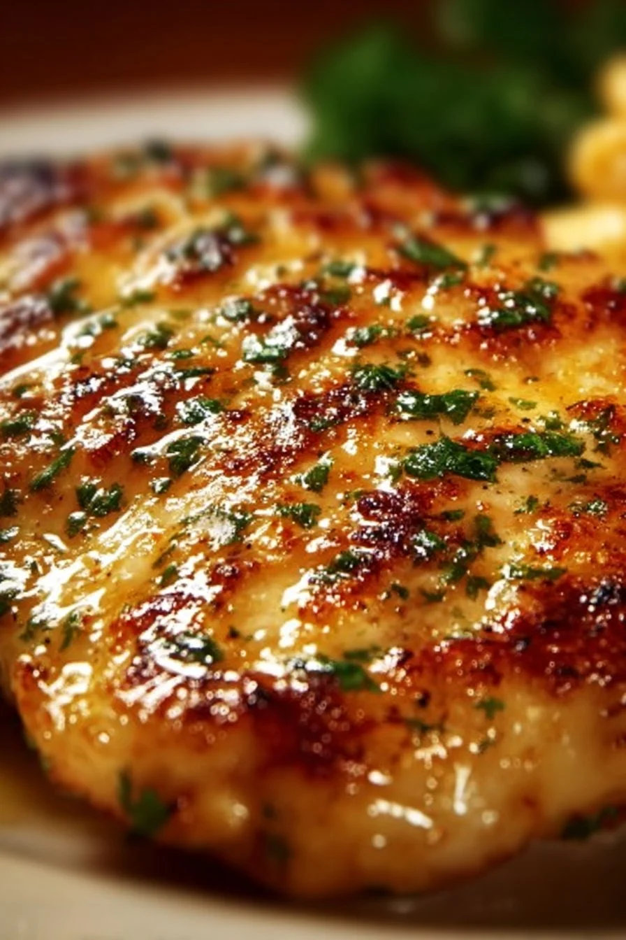 Delicious homemade Longhorn Steakhouse Parmesan Chicken recipe served on a plate