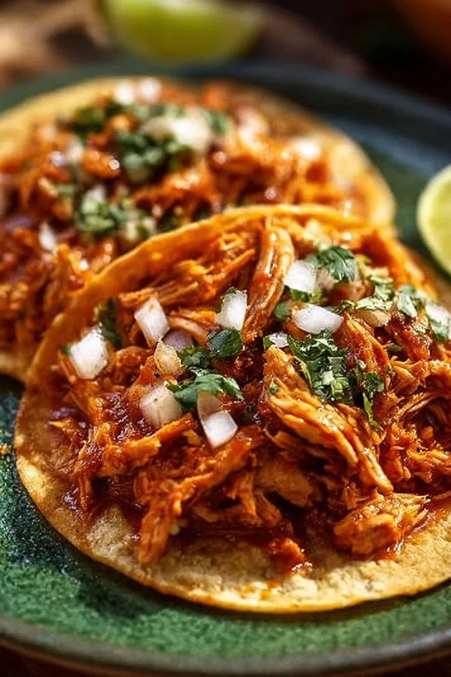 Delicious Chipotle Chicken Tinga served in a bowl with fresh toppings