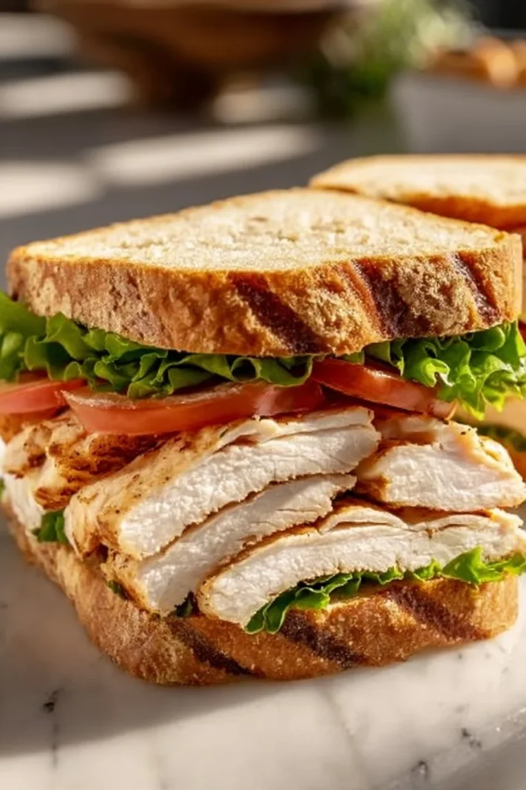 Deli-Style Chicken Sandwich with fresh ingredients and savory flavors