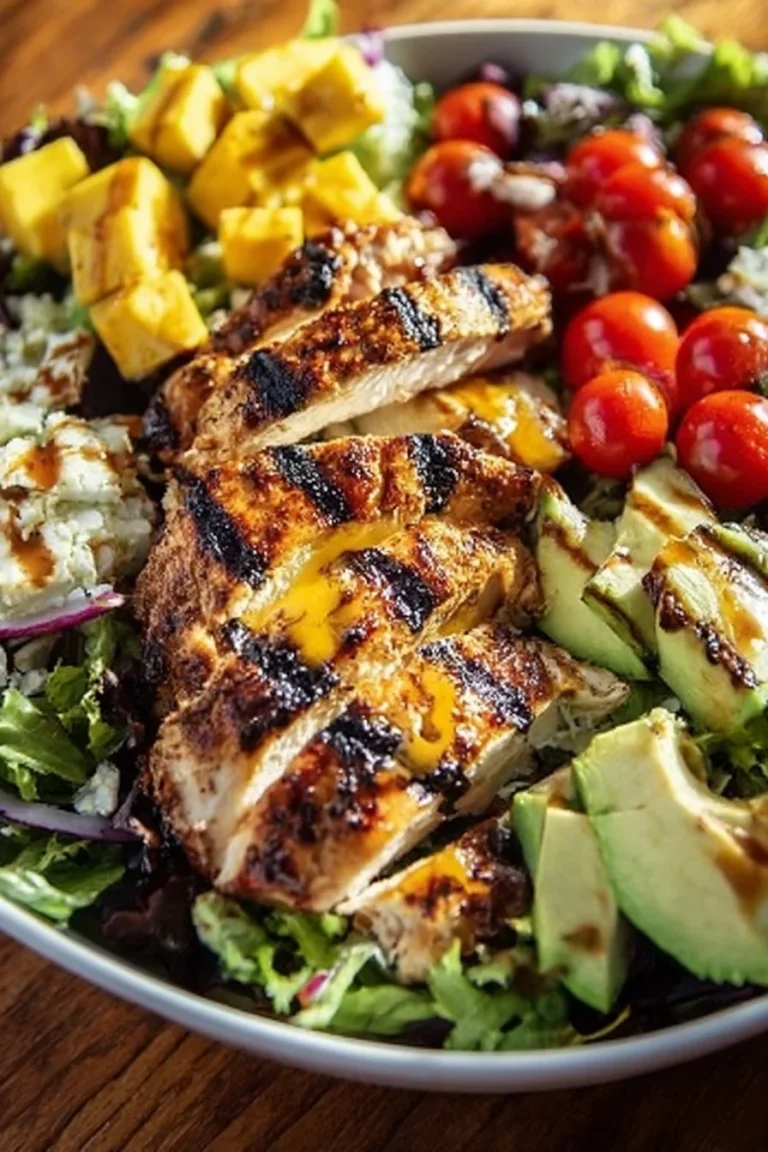 Delicious Grilled Chicken Cobb Salad with fresh ingredients and vibrant colors