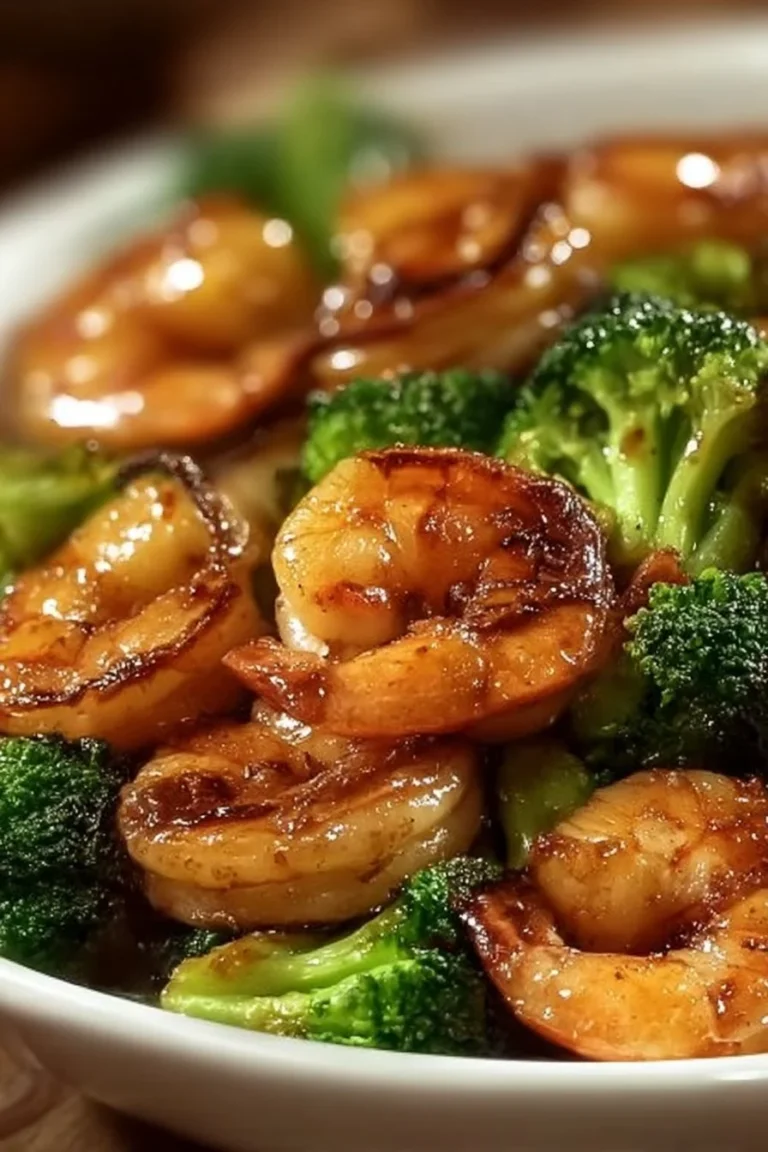 Delicious high-protein honey garlic shrimp served on a plate