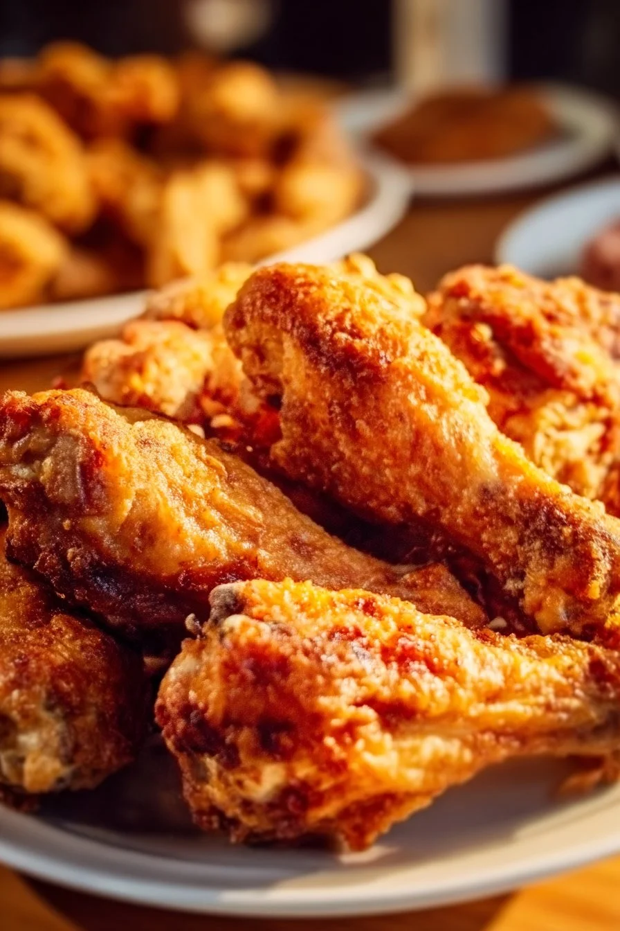Homemade copycat Popeyes Fried Chicken served on a plate