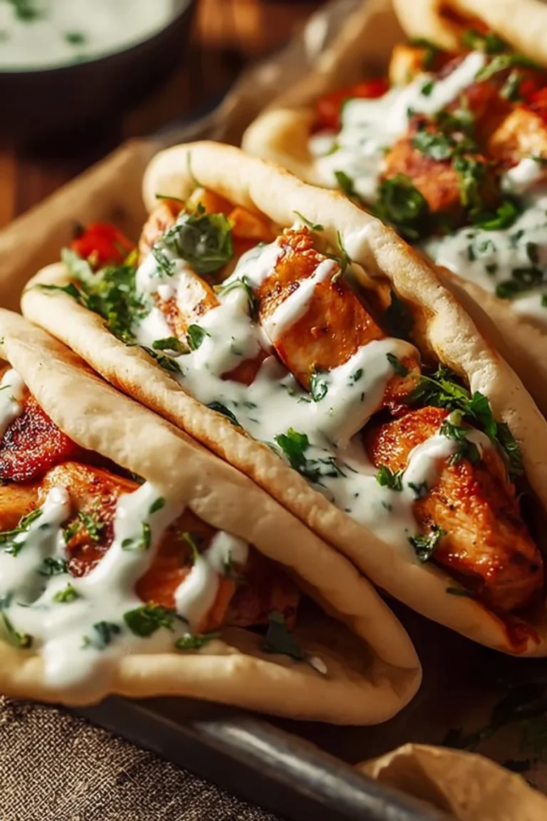Sheet pan chicken pitas with herby ranch ingredients and plating