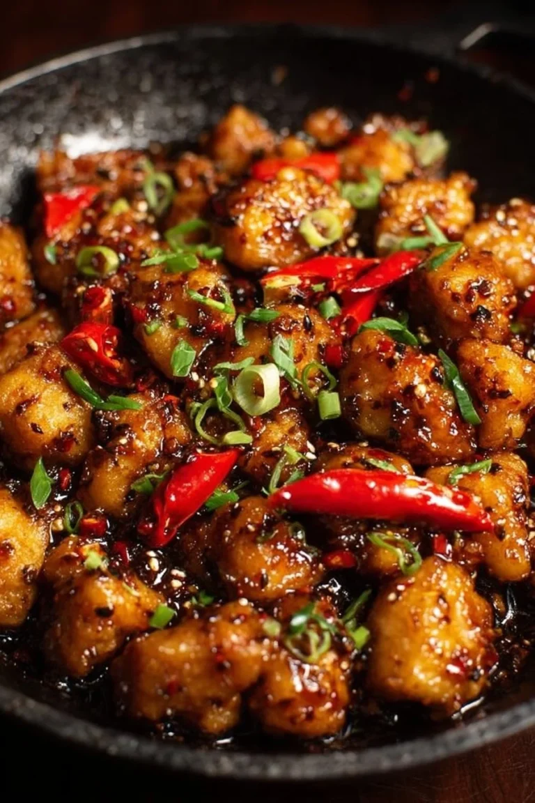 Sweet Heat Honey Pepper Chicken Skillet with colorful vegetables and garnishes.