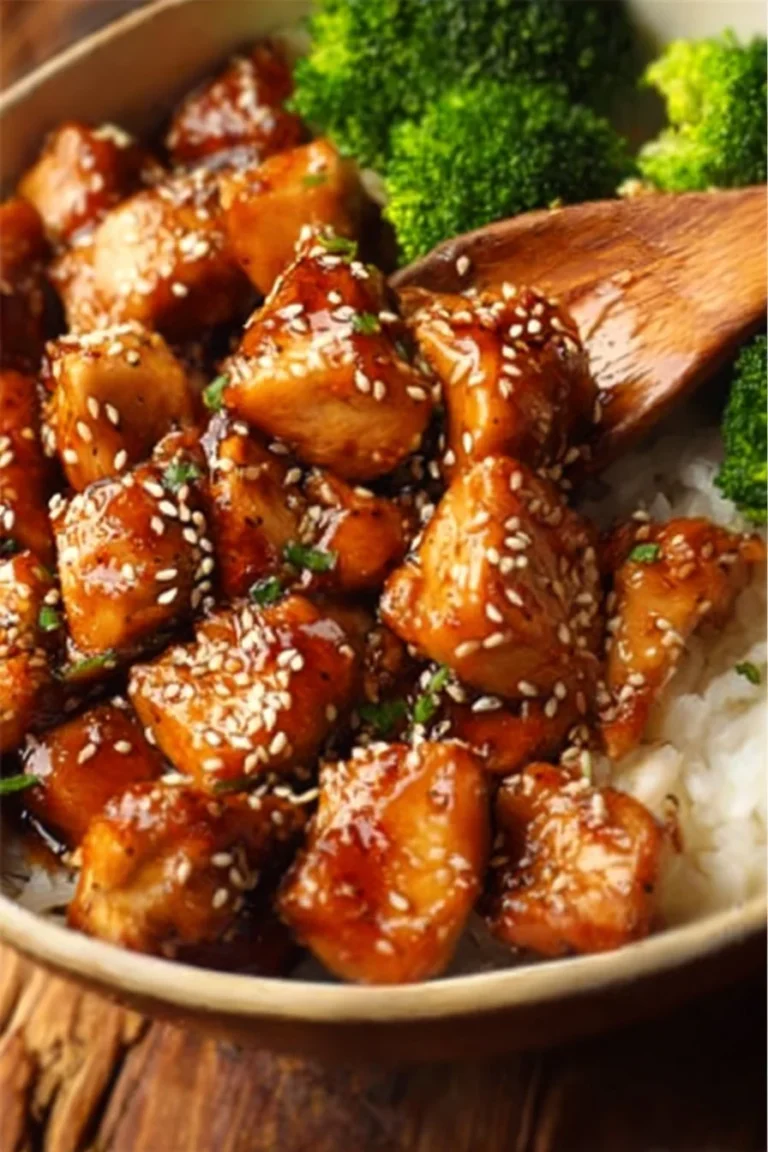 Delicious teriyaki chicken rice bowl with colorful vegetables