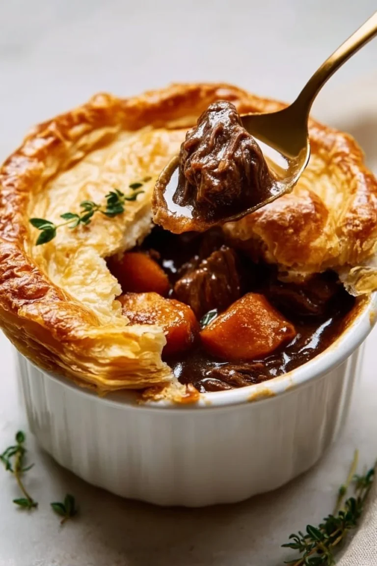 Delicious homemade Beef Pot Pie with tender beef and flaky crust