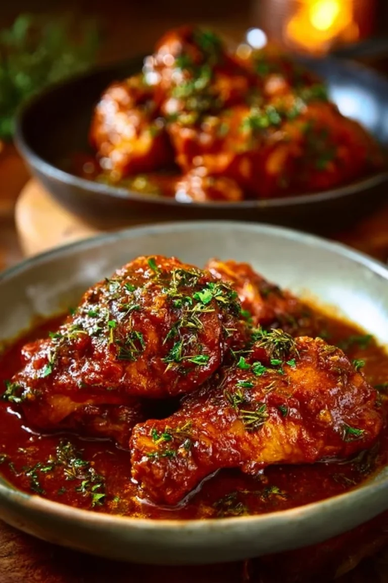 Delicious Marry Me Chicken served with herbs and creamy sauce